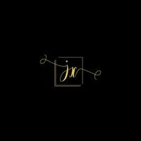 jx criativo moderno cartas logotipo Projeto modelo vetor