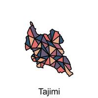 mapa cidade do Tajimi projeto, Alto detalhado vetor mapa - Japão vetor Projeto modelo, adequado para seu companhia