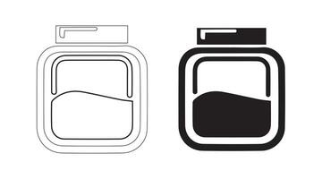 moderno aveia ícone Projeto dentro vetor formato com uma branco fundo