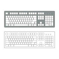 teclado vetor ilustração