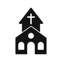 Ícone de vetor de igreja