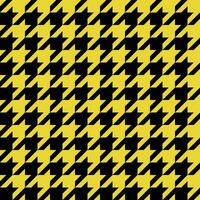 desatado amarelo e Preto houndstooth padronizar vetor