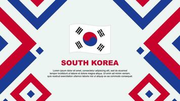 sul Coréia bandeira abstrato fundo Projeto modelo. sul Coréia independência dia bandeira papel de parede vetor ilustração. sul Coréia modelo