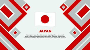 Japão bandeira abstrato fundo Projeto modelo. Japão independência dia bandeira papel de parede vetor ilustração. Japão desenho animado