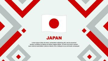 Japão bandeira abstrato fundo Projeto modelo. Japão independência dia bandeira papel de parede vetor ilustração. Japão modelo