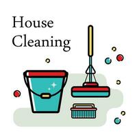 casa limpeza vetor ilustração