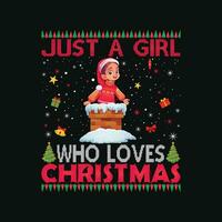 Natal conjunto somente uma menina quem O amor é Natal vetor