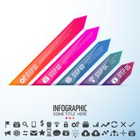 Modelo de design de infografia vetor