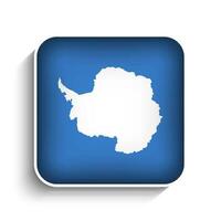 vetor quadrado Antártica bandeira ícone