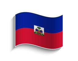 vetor Haiti acenando bandeira ícone