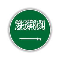 abstrato círculo saudita arábia bandeira ícone vetor