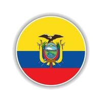 abstrato círculo Equador bandeira ícone vetor