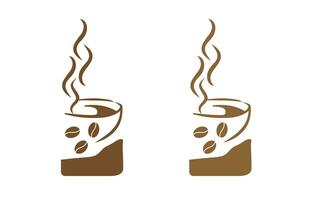 café logotipo Projeto livre vetor