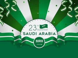Arábia Saudita, dia da independência, 23 de setembro vetor
