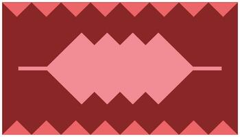ilustração do uma vermelho e Rosa fundo com uma fita padronizar. abstrato fundo com geométrico formas. vetor ilustração. eps 10 arquivo.