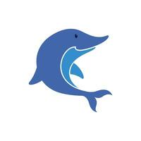 ícone do logotipo do golfinho vetor