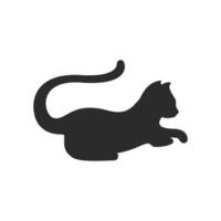 gato logotipo ilustração vetor