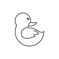 vetor de logotipo de pato