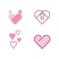 amor logotipo ícone e símbolo vetor