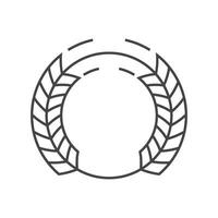 modelo de logotipo do trigo vetor