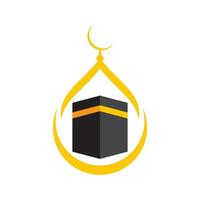 kaaba logotipo ilustração vetor