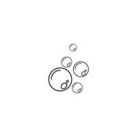 fresco água bolhas vetor