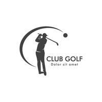 golfe logotipo ícone vetor