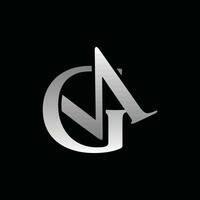 alfabeto cartas gm moderno logotipo Projeto minimalista, único moderno criativo mínimo logotipo Projeto vetor