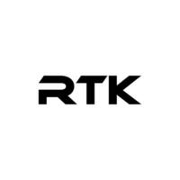 rtk carta logotipo projeto, inspiração para uma único identidade. moderno elegância e criativo Projeto. marca d'água seu sucesso com a impressionante isto logotipo. vetor