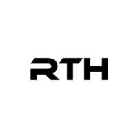 rth carta logotipo projeto, inspiração para uma único identidade. moderno elegância e criativo Projeto. marca d'água seu sucesso com a impressionante isto logotipo. vetor
