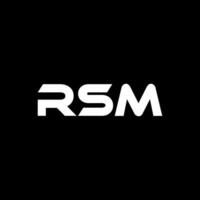 rsm carta logotipo projeto, inspiração para uma único identidade. moderno elegância e criativo Projeto. marca d'água seu sucesso com a impressionante isto logotipo. vetor