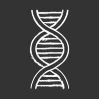 ícone de giz de hélice de DNA vetor