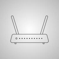 Wi-fi roteador ícone vetor ilustração