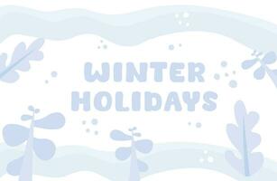 azul fundo desenho animado ilustração para inverno feriados conceito. perfeito para celebração ou vendas. vetor