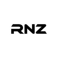 rnz carta logotipo projeto, inspiração para uma único identidade. moderno elegância e criativo Projeto. marca d'água seu sucesso com a impressionante isto logotipo. vetor