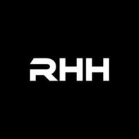 rhh carta logotipo projeto, inspiração para uma único identidade. moderno elegância e criativo Projeto. marca d'água seu sucesso com a impressionante isto logotipo. vetor