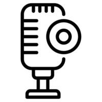 podcast gravação ícone ilustração vetor