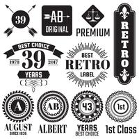Vintage Retro Vector Logo para banner
