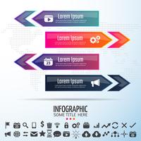 Modelo de design de infografia vetor