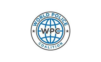 mundo polícia segurança Projeto logotipo vetor