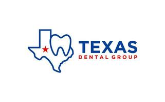 texas dental Cuidado logotipo Projeto vetor