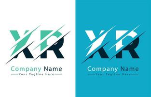 xr carta logotipo Projeto modelo. vetor logotipo ilustração