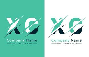 xc carta logotipo Projeto modelo. vetor logotipo ilustração