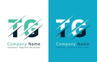 tg carta logotipo Projeto modelo. vetor logotipo ilustração