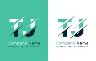 tj carta logotipo vetor Projeto conceito elementos