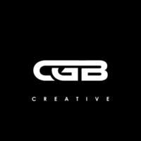 cgb carta inicial logotipo Projeto modelo vetor ilustração