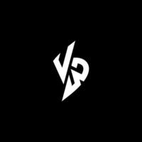vw monograma logotipo esport ou jogos inicial conceito vetor
