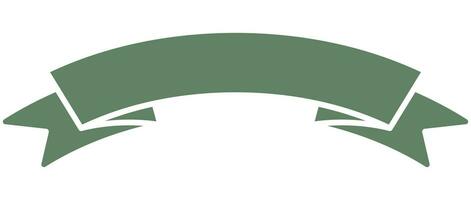 plano fita ícone verde cor isolado em branco fundo. vetor