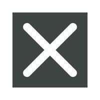 Cruz marca botão ícone vetor imagem. adequado para Móvel aplicativos, rede apps e impressão meios de comunicação.