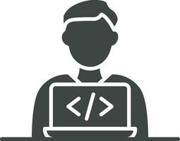 programador ícone vetor imagem. adequado para Móvel aplicativos, rede apps e impressão meios de comunicação.